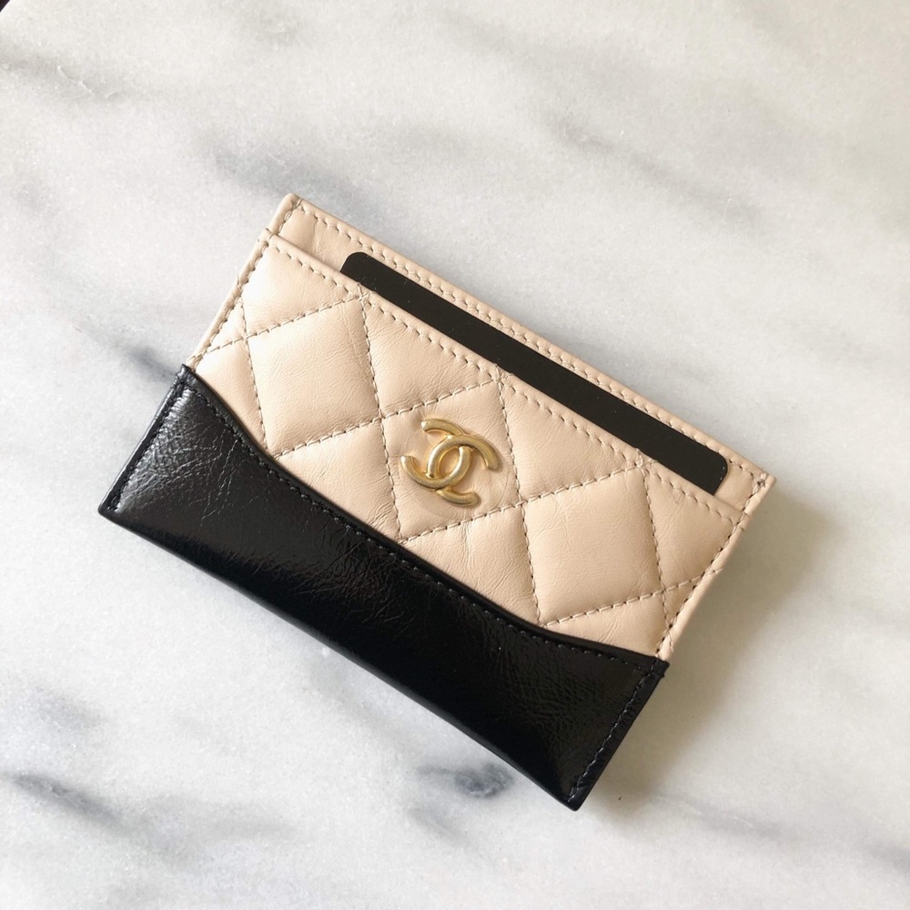 Authentic CHANEL Gabrielle Card Case